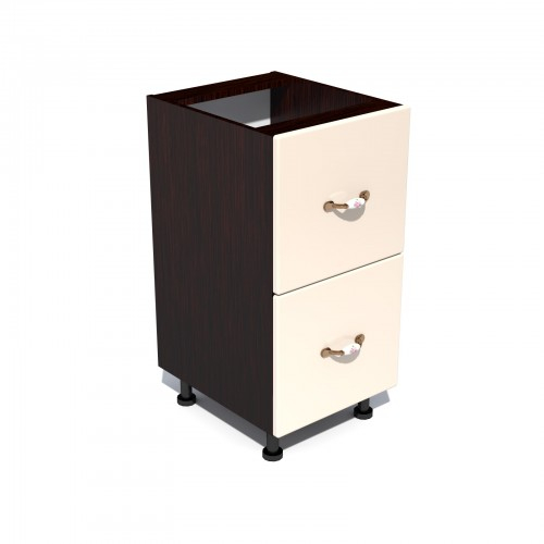 Corp inferior 40 cu 2 sertare metalice pentru greutate Zebra MDF vanilie simplu [1]