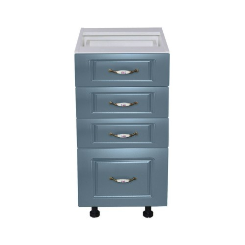 Corp inferior 40 cu 4 sertare Zebra MDF Albastru drept [2]