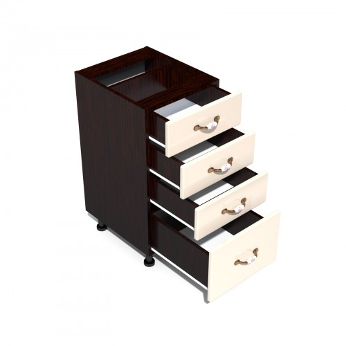 Corp inferior 40 cu 4 sertare Zebra MDF vanilie simplu [2]