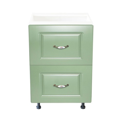 Corp inferior 50 cu 2 sertare metalice greutate Zebra MDF Verde [2]