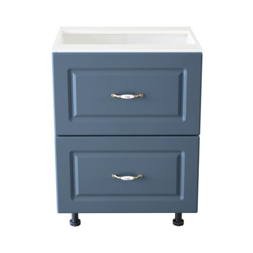 Corp inferior 60 cu 2 sertare metalice greutate Zebra MDF Albastru [2]