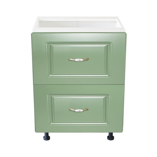 Corp inferior 60 cu 2 sertare metalice greutate Zebra MDF Verde [2]