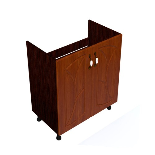 Corp inferior 60 cu 2 usi masca chiuveta Zebra MDF frunza cedru [1]