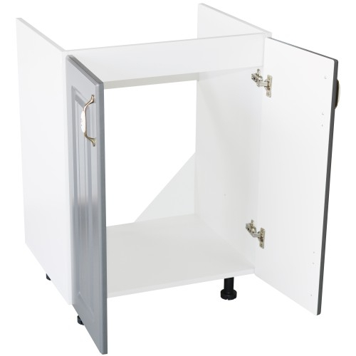 Corp inferior 60 cu 2 usi masca chiuveta Zebra MDF gri dungi [4]