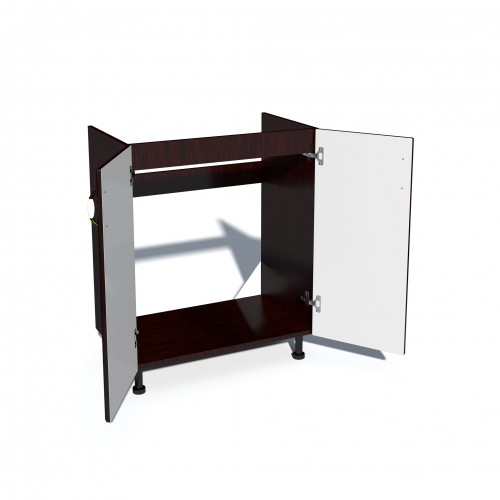 Corp inferior 60 cu 2 usi masca chiuveta Zebra MDF mustata wenge [2]