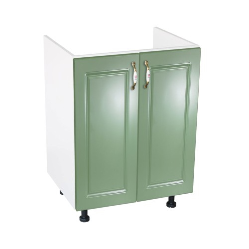 Corp inferior 60 cu 2 usi masca chiuveta Zebra MDF Verde drept [1]