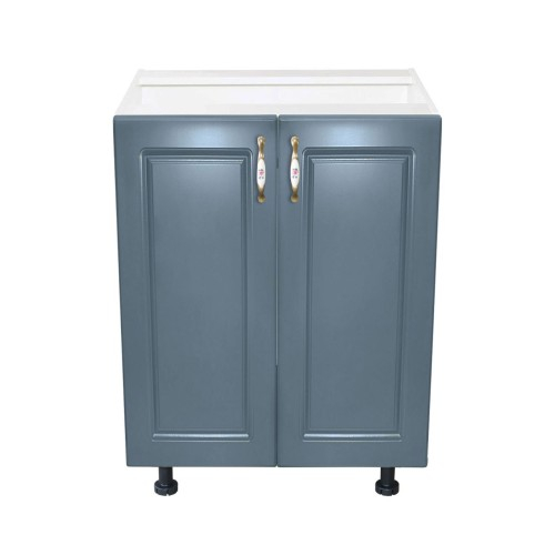 Corp inferior 60 cu 2 usi Zebra MDF Albastru drept [2]