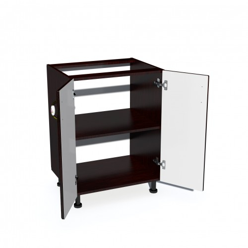 Corp inferior 60 cu 2 usi Zebra MDF mustata wenge [2]