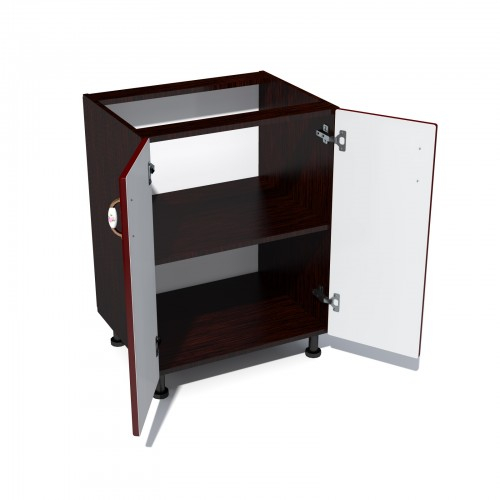 Corp inferior 60 cu 2 usi Zebra MDF tulip rosu [2]