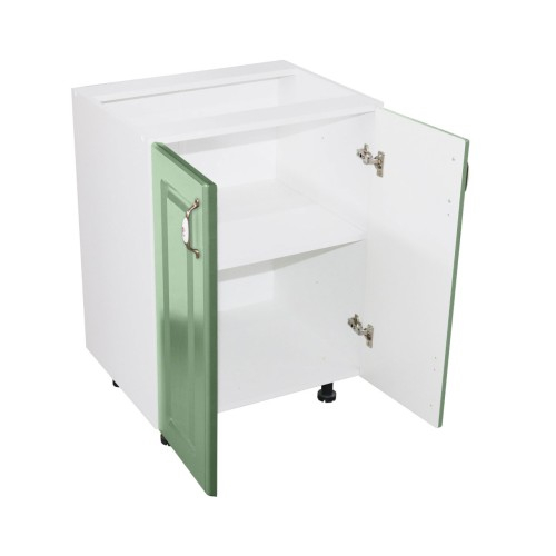 Corp inferior 60 cu 2 usi Zebra MDF Verde drept [3]