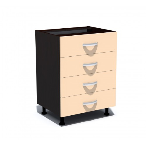 Corp inferior 60 cu 4 sertare Zebra cappuccino [1]