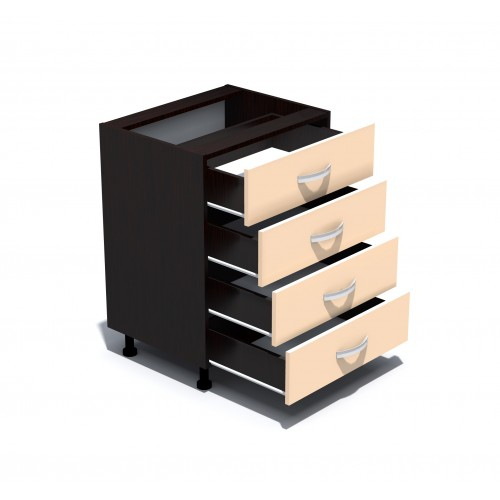 Corp inferior 60 cu 4 sertare Zebra cappuccino [2]