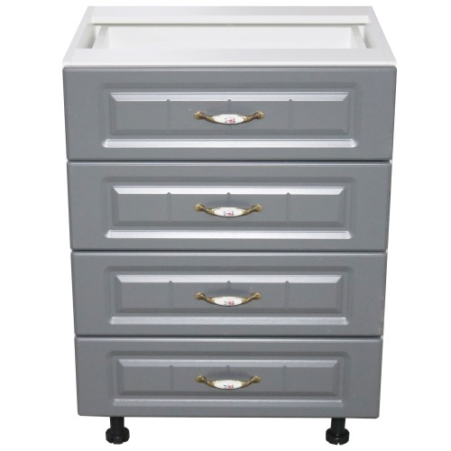 Corp inferior 60 cu 4 sertare Zebra MDF gri dungi [4]