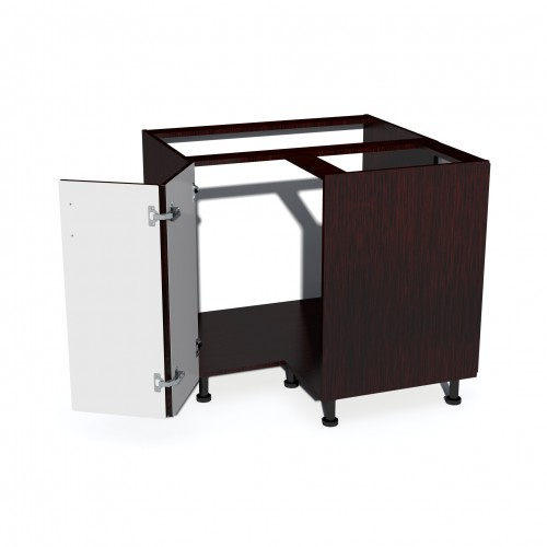 Corp inferior colt cu 2 usi Zebra MDF mustata wenge [2]