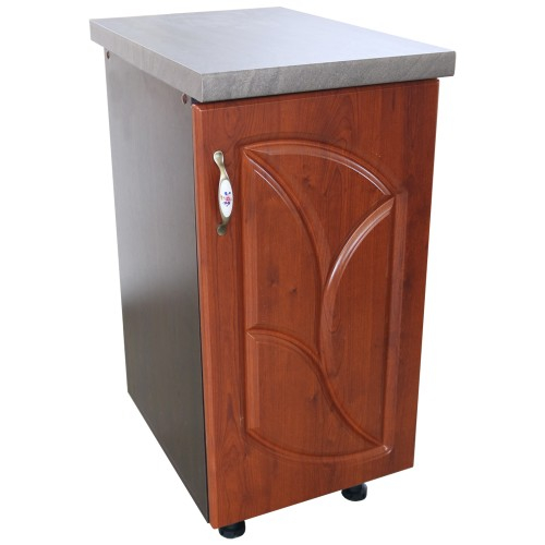 Corp inferior cu 1 Usa Dreapta Zebra, Wenge/MDF Cedru Frunza, blat Beton 40 x 85 x 60 [1]