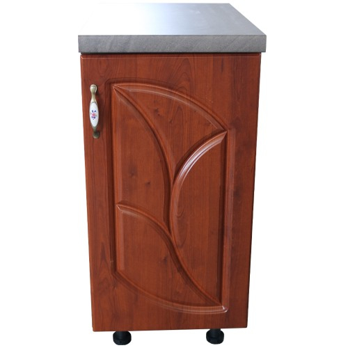 Corp inferior cu 1 Usa Dreapta Zebra, Wenge/MDF Cedru Frunza, blat Beton 40 x 85 x 60 [2]