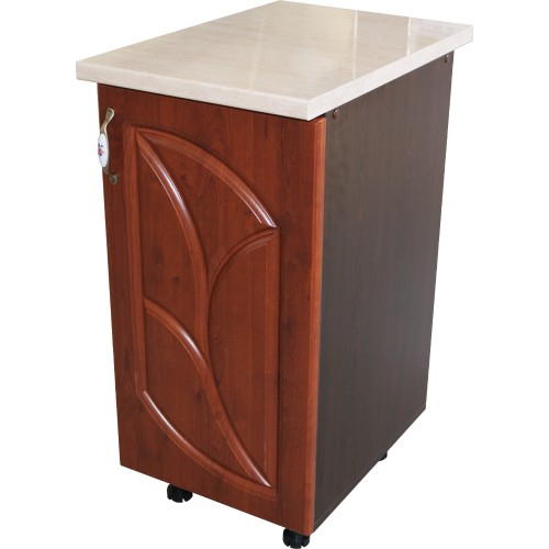 Corp inferior cu 1 Usa Dreapta Zebra, Wenge/MDF Cedru Frunza si blat Travertin 40 x 85 x 60 [1]