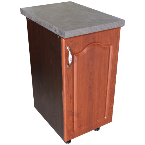 Corp inferior cu 1 Usa Dreapta Zebra, Wenge/MDF Cedru Mustata, blat Beton 40 x 85 x 60 [4]