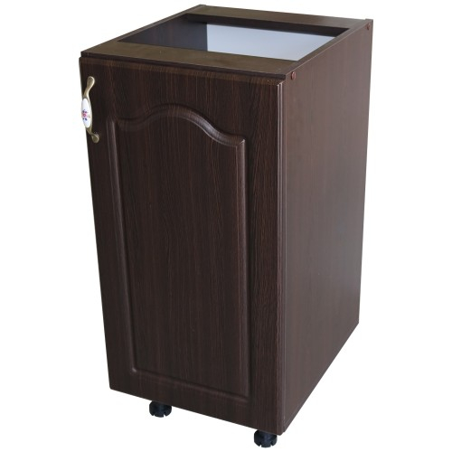 Corp inferior cu 1 usa dreapta Zebra, Wenge/ MDF Wenge Mustata, fara blat, 40 x 82 x 50 cm [1]