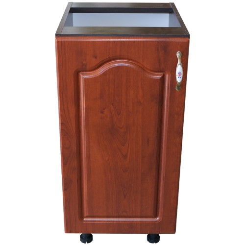 Corp inferior cu 1 usa stanga Zebra, Wenge/ MDF Cedru Mustata, fara blat, 40 x 82 x 50 cm [1]