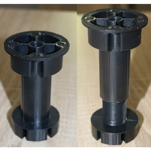 Corp inferior cu 1 usa stanga Zebra, Wenge/ MDF Cedru Mustata, fara blat, 40 x 82 x 50 cm [4]