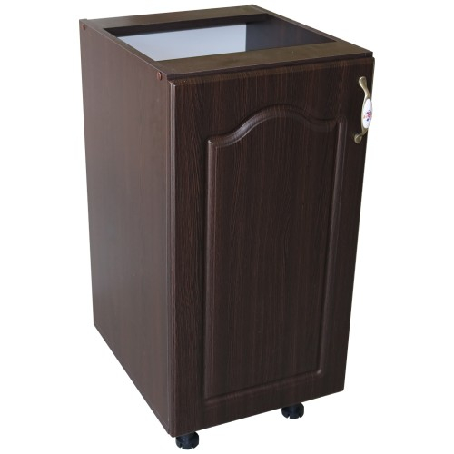 Corp inferior cu 1 usa stanga Zebra, Wenge/ MDF Wenge Mustata, fara blat, 40 x 82 x 50 cm [2]