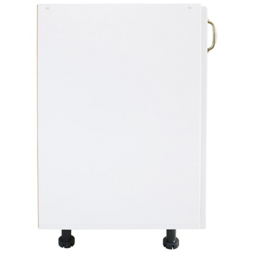 Corp inferior cu 1 usa Zebra, Alb/MDF Alb Lucios, fara blat, 40 x 82 x 50 cm [2]