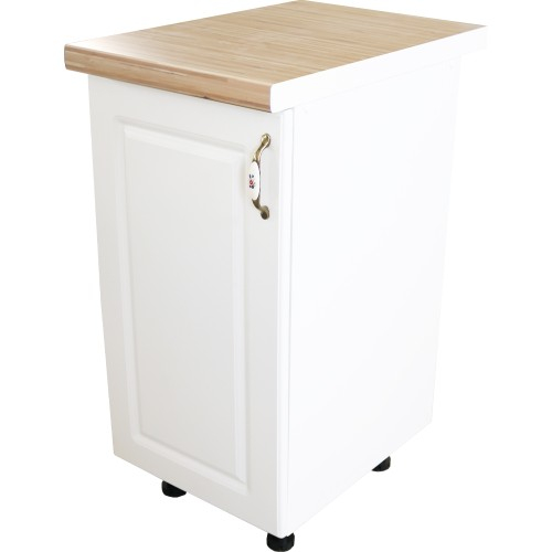 Corp inferior cu 1 Usa Zebra, Alb/MDF Alb lucios, si blat Artar 40 x 85 x 60 [1]