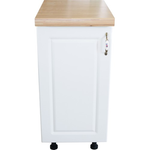 Corp inferior cu 1 Usa Zebra, Alb/MDF Alb lucios, si blat Artar 40 x 85 x 60 [2]