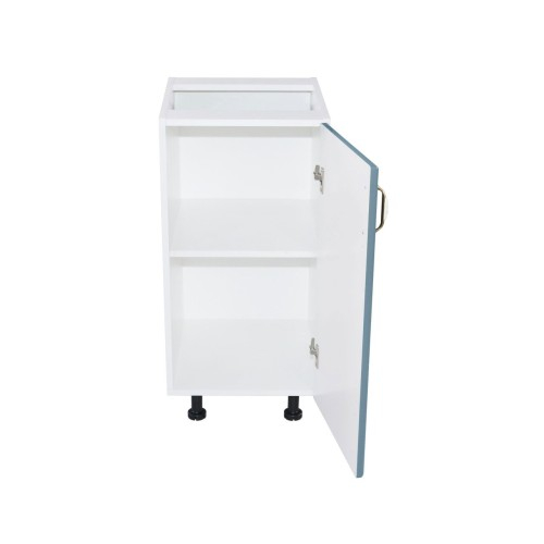 Corp inferior cu 1 usa Zebra, Alb/MDF Albastru fara blat, 40 x 82 x 50 cm [3]