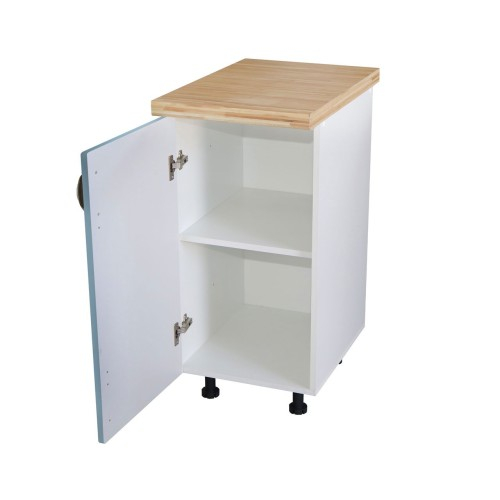 Corp inferior cu 1 Usa Zebra, Alb / MDF Albastru, si blat Artar 40 x 85 x 60 [3]