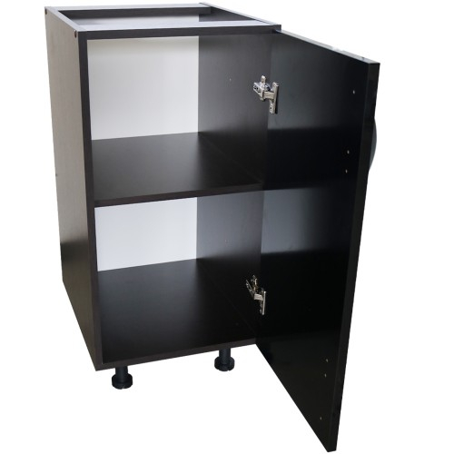 Corp inferior cu 1 usa Zebra, Wenge / Negru, fara blat, 40 x 82 x 50 cm [7]