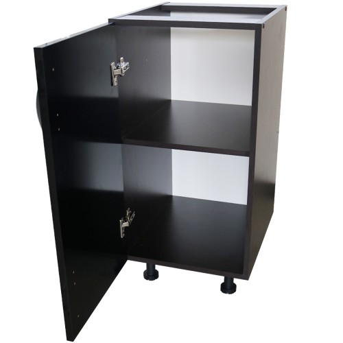 Corp inferior cu 1 usa Zebra, Wenge / Negru, fara blat, 40 x 82 x 50 cm [6]