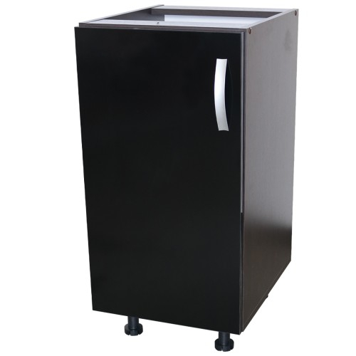 Corp inferior cu 1 usa Zebra, Wenge / Negru, fara blat, 40 x 82 x 50 cm [2]