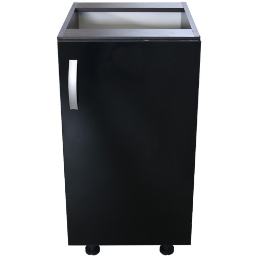 Corp inferior cu 1 usa Zebra, Wenge / Negru, fara blat, 40 x 82 x 50 cm [5]