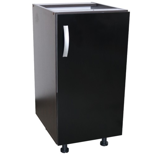 Corp inferior cu 1 usa Zebra, Wenge / Negru, fara blat, 40 x 82 x 50 cm [1]