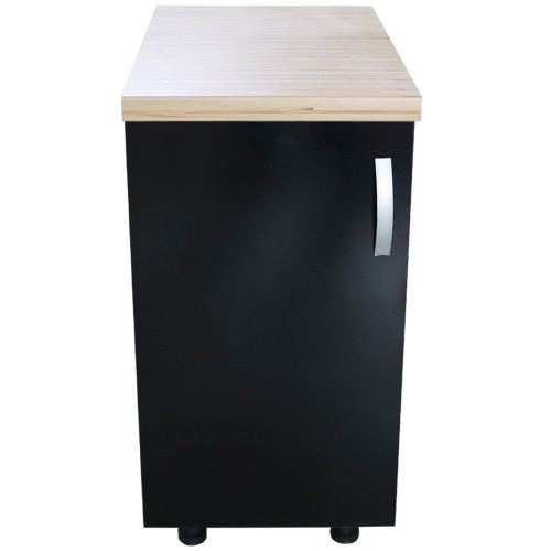 Corp inferior cu 1 Usa Zebra, Wenge / Negru si blat Artar 40 x 85 x 60 [2]