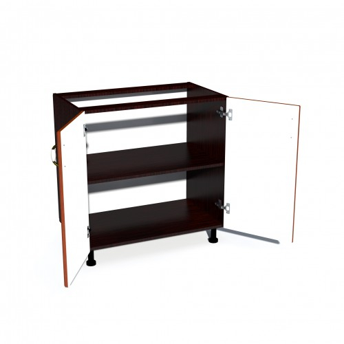 Corp inferior cu 2 usi 80 cm Zebra, wENGE/MDF Cedru Frunza, fara blat 80 x 82 x 50 [2]