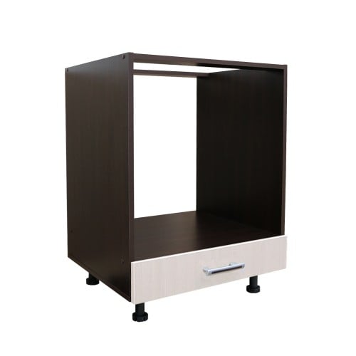 Corp pentru cuptor incorporabil cu sertar Sofia, wenge/brad, fara blat, 60 x 82 x 57 cm [1]