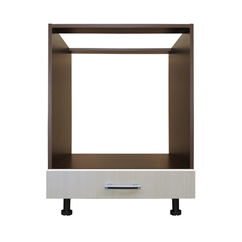 Corp pentru cuptor incorporabil cu sertar Sofia, wenge/brad, fara blat, 60 x 82 x 57 cm [3]