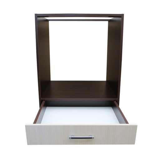 Corp pentru cuptor incorporabil cu sertar Sofia, wenge/brad, fara blat, 60 x 82 x 57 cm [2]