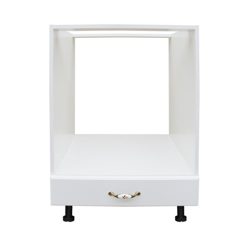 Corp pentru cuptor incorporabil cu sertar Zebra, alb/MDF Alb lucios, fara blat, 60 x 82 x 57 cm [5]
