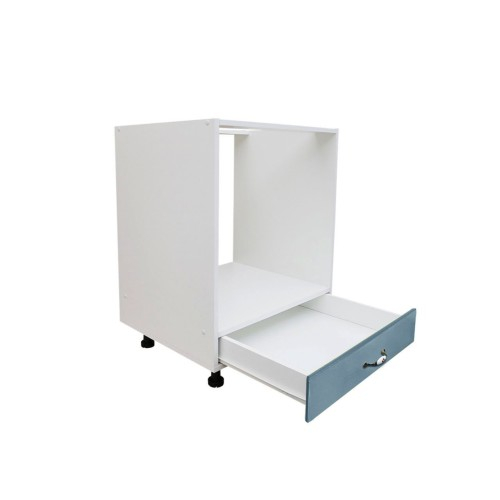  Corp pentru cuptor incorporabil cu sertar Zebra, alb/MDF Albastru, fara blat, 60 x 82 x 57 cm [4]