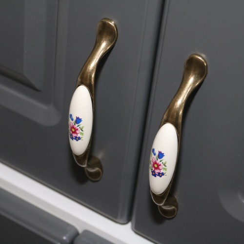 Corp pentru cuptor incorporabil cu sertar Zebra, alb/MDF GRI, fara blat, 60 x 82 x 57 cm [3]