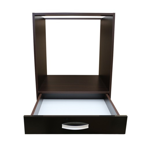 Corp pentru cuptor incorporabil cu sertar Zebra, wenge/negru lucios, fara blat, 60 x 82 x 57 cm [2]