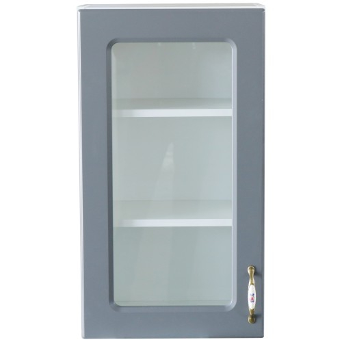 Corp superior 40 vitrina cu 1 usa Zebra MDF gri [4]