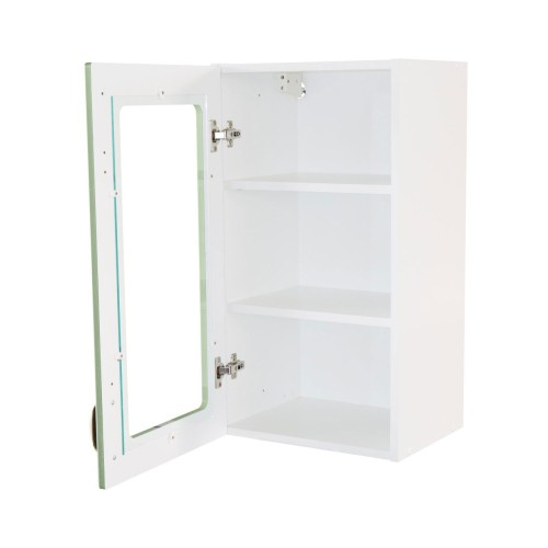 Corp superior 40 vitrina cu 1 usa Zebra MDF verde drept [4]