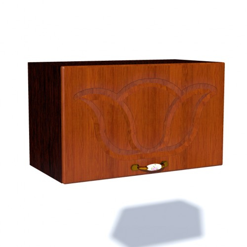 Corp superior 60 cu 1 usa orizontala pentru hota Zebra MDF frunza cedru [1]