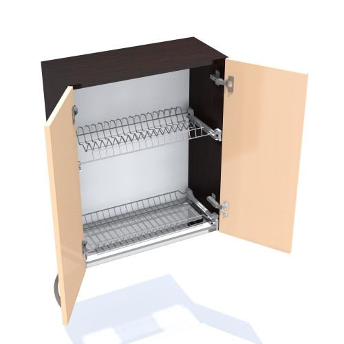 Corp superior 60 cu 2 usi cu scurgator de vase Zebra cappuccino [3]