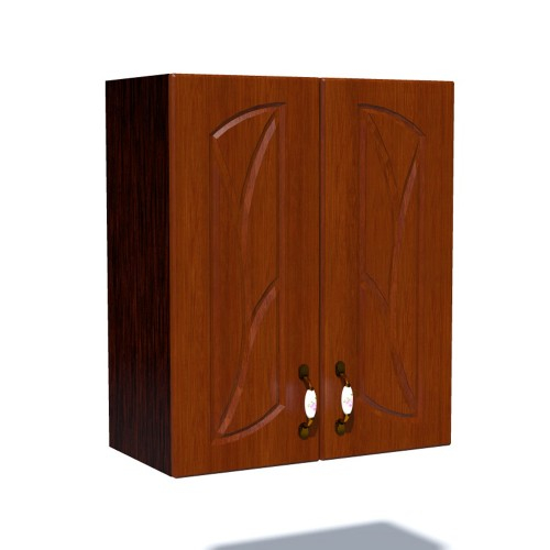 Corp superior 60 cu 2 usi cu scurgator de vase Zebra MDF frunza cedru [1]